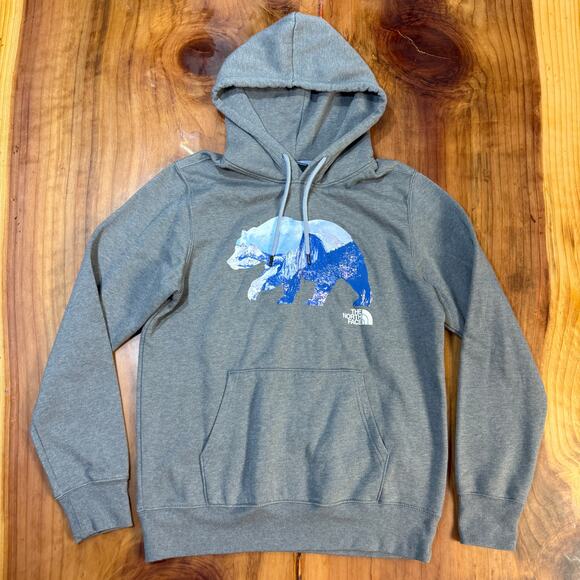 The North Face Men's Sweatshirt Small Hooded Hoodie Bear Mountain Graphic GG5 - Picture 1 of 5